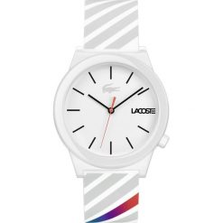 Lacoste - Zegarek 2010935. Białe zegarki męskie marki Lacoste, szklane. Za 399,90 zł.