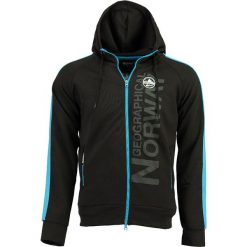 Bluza "Garli" w kolorze czarnym. Czarne bluzy męskie Geographical Norway Men, s, w paski, z bawełny, z kapturem, bez rękawów, bez kaptura. W wyprzedaży za 112,95 zł.