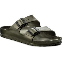 Klapki BIRKENSTOCK - Arizona 0129491 Khaki. Zielone klapki męskie Birkenstock, z tworzywa sztucznego, bez zapięcia. Za 179,00 zł.