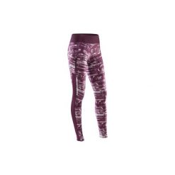 Legginsy do biegania RUN DRY+ damskie. Różowe legginsy sportowe damskie KALENJI, xs, z elastanu, do biegania. Za 59,99 zł.