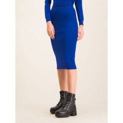 Spódnica ołówkowa MICHAEL Michael Kors Trim Stretch MF97F1LBVC. Niebieskie spódniczki damskie MICHAEL Michael Kors, m, bez wzorów, z elastanu, midi, ołówkowe. W wyprzedaży za 519,00 zł.