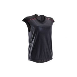 Koszulka bez rękawów na rower MTB ST 500 damska. Czarne bluzki sportowe damskie marki ROCKRIDER, xs, z materiału, z dekoltem na plecach. W wyprzedaży za 39,99 zł.