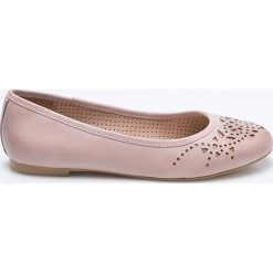 Be Natural - Baleriny. Czerwone baleriny damskie marki Be Natural, z materiału. W wyprzedaży za 199,90 zł.