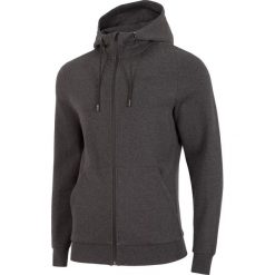 Bluza męska BLM300 - ciemny szary melanż. Szare bluzy męskie marki 4f, m, bez wzorów, z dzianiny, z kapturem, bez rękawów, z kapturem. Za 139,99 zł.