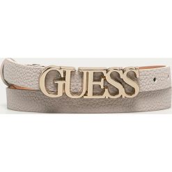 Guess Jeans - Pasek. Brązowe paski damskie Guess Jeans, w paski, z jeansu. Za 179,90 zł.
