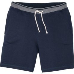 Długie szorty dresowe bonprix ciemnoniebieski. Niebieskie spodenki i szorty męskie bonprix, xxl, bez wzorów, z dresówki, długie. Za 49,99 zł.