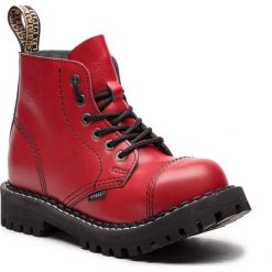 Glany STEEL - 127/O/F Full Red. Czerwone buty zimowe damskie marki Steel, z materiału. Za 269,00 zł.