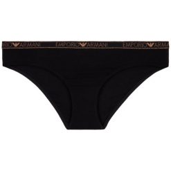 Figi klasyczne Emporio Armani Underwear 162428 9A263 00020. Czarne figi damskie Emporio Armani Underwear, s, bez wzorów, z elastanu. W wyprzedaży za 79,00 zł.
