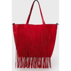 Pepe Jeans - Torebka Lucia. Czarne torby damskie na zakupy Pepe Jeans, w paski, z jeansu, na ramię, bez dodatków. Za 339,90 zł.