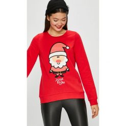 Vero Moda - Bluza Cute. Czerwone bluzy damskie Vero Moda, s, z nadrukiem, z bawełny, bez rękawów, bez kaptura. W wyprzedaży za 49,90 zł.