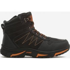 Czarne Trapery Like To Party. Czarne buty trekkingowe męskie Born2be, z nubiku, na sznurówki. Za 199,99 zł.