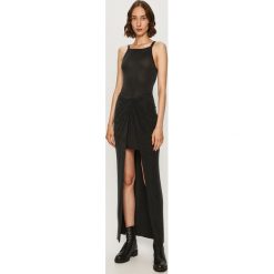 AllSaints - Sukienka Sami Dress. Czarne sukienki damskie AllSaints, na co dzień, s, bez wzorów, z elastanu, casualowe, z okrągłym kołnierzem, bez rękawów, maxi, proste. W wyprzedaży za 569,90 zł.