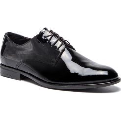 Półbuty SERGIO BARDI - SB-02-07-000193 601. Czarne buty wizytowe męskie Sergio Bardi, bez wzorów, ze skóry, eleganckie, bez zapięcia. Za 289,00 zł.