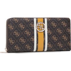 Duży Portfel Damski GUESS - Jensen (Ss) Slg SWSS78 76630 BRO. Pomarańczowe portfele damskie Guess, z aplikacjami, ze skóry ekologicznej. Za 279,00 zł.