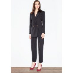 Eleganckie Czarne Spodnie z Mankietem. Spodnie damskie Molly.pl. Za 139,90 zł.