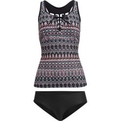 Tankini (2 części) bonprix jasnoróżowo-szary wzorzysty. Różowe stroje kąpielowe damskie bonprix, bez wzorów. Za 119,99 zł.