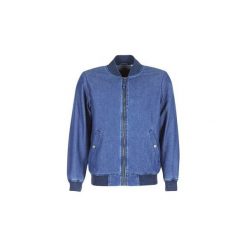 Kurtki jeansowe Levis THERMORE BOMBER. Niebieskie kurtki męskie Levi's®, s, bez wzorów, z jeansu, bez kaptura. Za 395,85 zł.