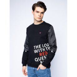 Bluza Guess Sanford M01Q55 K9GP0. Czarne bluzy męskie Guess, m, z aplikacjami, bez kołnierzyka, bez rękawów, bez kaptura. W wyprzedaży za 239,00 zł.