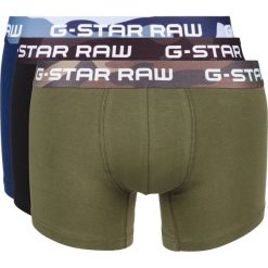 G-Star RAW 3-pack Bokserki Czarny Niebieski Zielony. Niebieskie bokserki męskie G-Star RAW, bez wzorów, z elastanu. Za 188,95 zł.