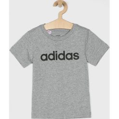 Adidas Performance - T-shirt dziecięcy 110-176 cm. Szare t-shirty chłopięce adidas Performance, z nadrukiem, z bawełny, bez rękawów. Za 59,90 zł.