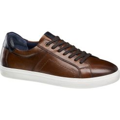 Sneakersy męskie AM SHOE brązowe. Pomarańczowe sneakersy męskie AM SHOE, bez zapięcia. Za 179,90 zł.