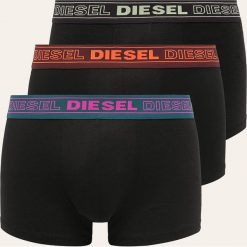 Diesel - Bokserki (3-pack). Czarne bokserki męskie Diesel, z elastanu. W wyprzedaży za 149,90 zł.