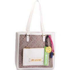 Torebka LOVE MOSCHINO - JC4216PP07KB110A Naturale/Bianco. Pomarańczowe torebki klasyczne damskie Love Moschino, bez wzorów, ze skóry ekologicznej, klasyczne, duże, bez dodatków. Za 879,00 zł.