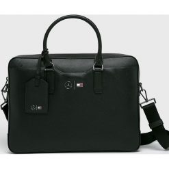 Tommy Hilfiger - Torba. Czarne torby na laptopa TOMMY HILFIGER, w paski, z materiału. Za 1399,00 zł.