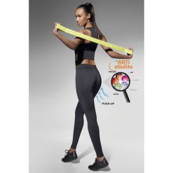 Damskie legginsy sportowe Riley. Legginsy damskie wyszczuplające Basbleu, bez wzorów, ze skóry, do biegania. Za 77,99 zł.
