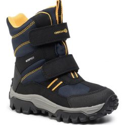 Śniegowce GEOX - J Himalaya B.B Wpf B J843AB 0CEFU C0054 M Black/Yellow. Czarne śniegowce chłopięce Geox. W wyprzedaży za 189,00 zł.
