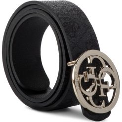 Pasek Damski GUESS - Bluebelle Belts BW7227 VIN35 COA. Czarne paski damskie Guess, w paski, ze skóry ekologicznej. Za 229,00 zł.