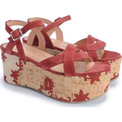 Twin-Set Sandały. Baleriny damskie Twin Set, bez wzorów, ze skóry, bez obcasa, na platformie. Za 399,00 zł.