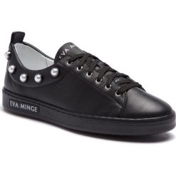 Sneakersy EVA MINGE - Picasent 4Q 18GR1372474EF 101. Czarne półbuty damskie Eva Minge, ze skóry. W wyprzedaży za 289,00 zł.