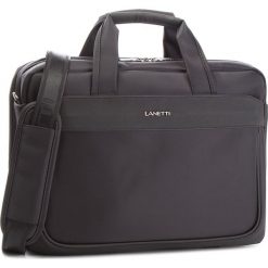 Torba na laptopa LANETTI - RM0702 Black. Czarne torby na laptopa marki Lanetti, z materiału. Za 149,99 zł.