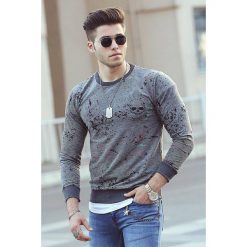 Męska bluza BROSE. Bluzy męskie IVET, m, bez wzorów, bez kołnierzyka, z długim rękawem, długie, bez kaptura. W wyprzedaży za 49,00 zł.