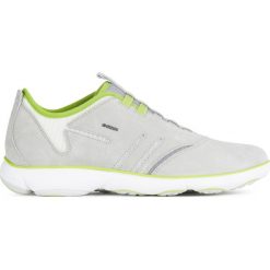 Geox Nebula Tenisówki Szary. Szare trampki męskie Geox, bez wzorów, ze skóry, bez zapięcia. Za 600,95 zł.