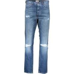 Dżinsy - Straight fit - w kolorze niebieskim. Niebieskie jeansy męskie Wrangler, m, w paski, klasyczne. W wyprzedaży za 153,95 zł.