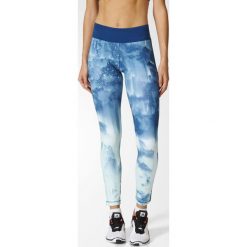 Legginsy sportowe damskie: Adidas Legginsy WOW Tight Drop 3 niebieskie r. XS (S94448)