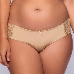 Figi francuskie Lianne Foil. Żółte figi damskie marki Dorina, z bawełny. Za 37,99 zł.