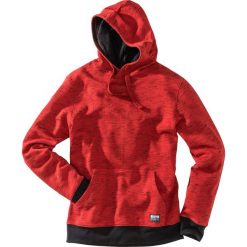 Bluza z kapturem bonprix czerwony melanż. Czerwone bluzy męskie bonprix, s, bez wzorów, z kapturem, bez rękawów, z kapturem. Za 74,99 zł.