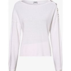 Liu Jo Collection - Sweter damski z dodatkiem jedwabiu, biały. Białe swetry damskie Liu Jo Collection, s, bez wzorów, z materiału, bez rękawów, bez kaptura. Za 649,95 zł.