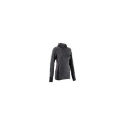 Bluza Z Kapturem Damska Run Warm Czarna. Czarne bluzy damskie KALENJI, l, bez wzorów, z elastanu, bez rękawów, z kapturem. Za 79,99 zł.