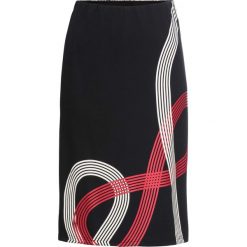 Spódnica bonprix czarny z nadrukiem. Spódniczki damskie bonprix. Za 54,99 zł.