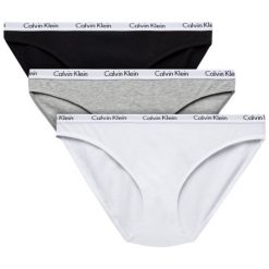 Komplet 3 par fig klasycznych Calvin Klein Underwear 000QD3588E. Figi damskie Calvin Klein Underwear, xs, bez wzorów, z elastanu. Za 179,00 zł.