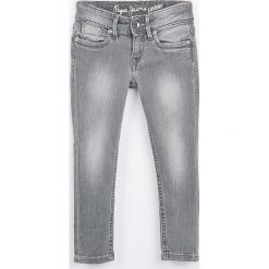 Pepe Jeans - Jeansy dziecięce Pau 92-180 cm. Szare jeansy dziewczęce marki Pepe Jeans, z bawełny. W wyprzedaży za 159,90 zł.