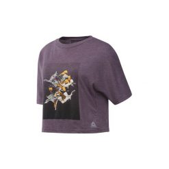 T-shirty z krótkim rękawem Reebok Sport Koszulka Dance. Fioletowe topy sportowe damskie marki Reebok Sport, s, bez wzorów, bez kołnierzyka, z krótkim rękawem, krótkie, bez kaptura. Za 149,00 zł.
