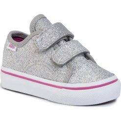 Tenisówki VANS - Style 23 V VN0A3JEVT2O1 (Glitter Textile) Slvtrwht. Szare trampki dziewczęce Vans, bez wzorów, z gumy, na rzepy. Za 179,00 zł.