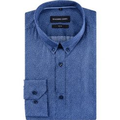 Koszula SIMONE slim KDGS000474. Niebieskie koszule męskie marki Giacomo Conti, m, w kropki, z bawełny, button down, z długim rękawem. Za 299,00 zł.