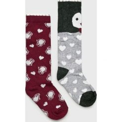 Blukids - Skarpetki (2-pack). Czarne skarpetki dziewczęce Blukids, bez wzorów, z elastanu. W wyprzedaży za 17,90 zł.