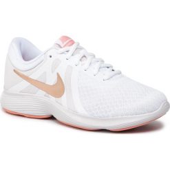 Buty NIKE - Revolution 4 Eu AJ3491 102 White/Mtlc Red Bronze. Brązowe buty sportowe damskie Nike, bez wzorów, z tworzywa sztucznego, sportowe, do biegania, nike revolution. Za 199,00 zł.